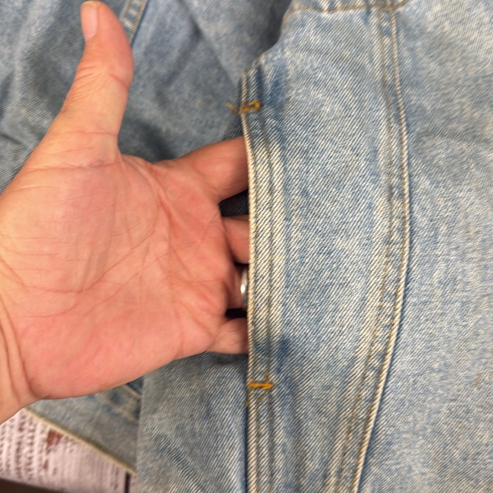 Todays News Blue denim vest Size M - Picture 5 of 7
